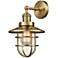 Seaport 13" High Large Satin Brass Wall Sconce