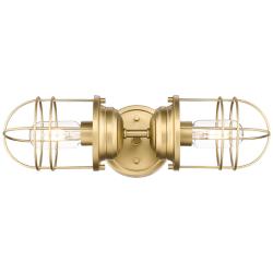 Seaport 16 1/2&quot; High Champagne Bronze 2-Light Wall Sconce
