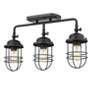3_Seaport 21 1/4" Wide Black 3-Light Bath Light more views