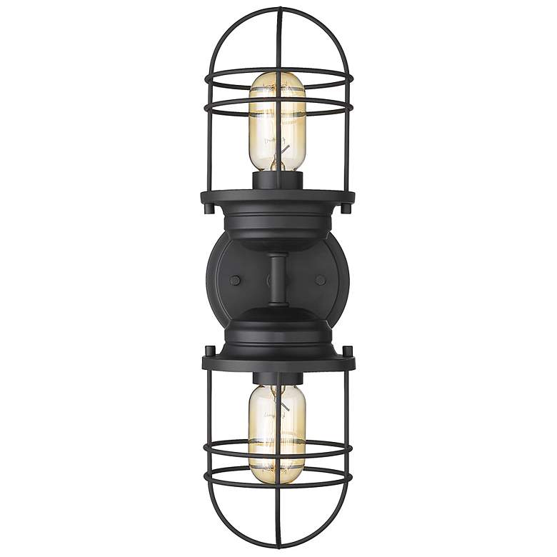 Image 5 Seaport 4 5/8" Wide 2-Light Vanity Light in Matte Black more views