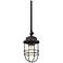 Seaport 4 3/4" Wide Black Metal Mini Pendant
