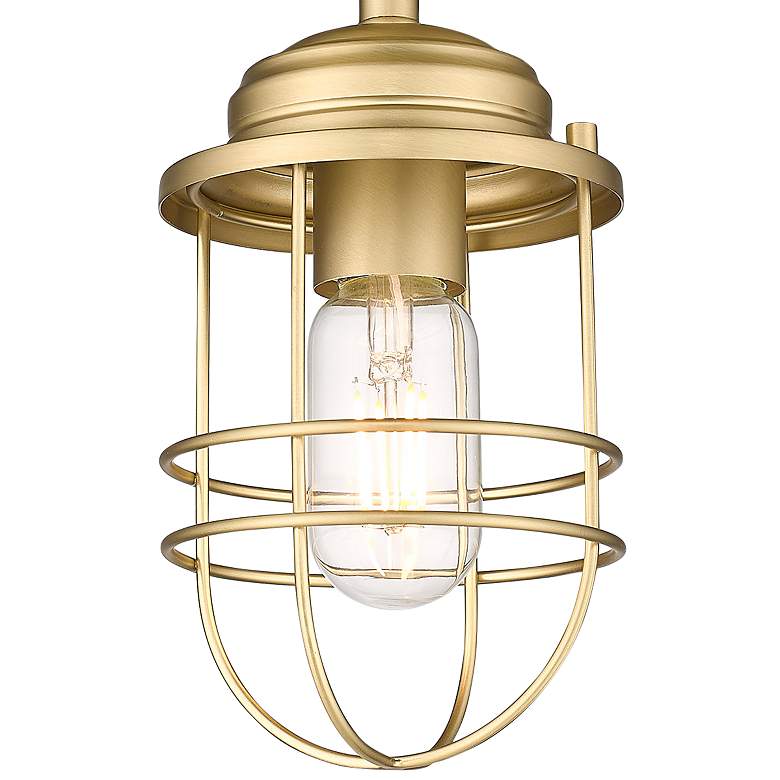 Image 3 Seaport 4 3/4" Wide Brushed Champagne Bronze Ceiling Light more views