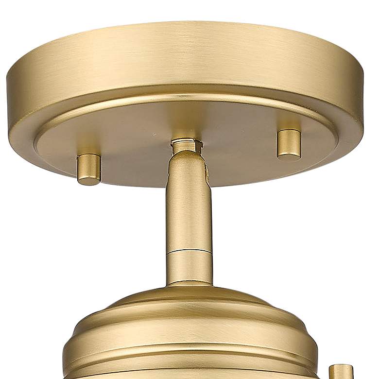 Image 4 Seaport 4 3/4" Wide Brushed Champagne Bronze Ceiling Light more views