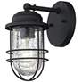 1_Seaport 9 1/4" High Natural Black Outdoor Wall Light