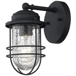 Seaport 9 1/4" High Natural Black Outdoor Wall Light