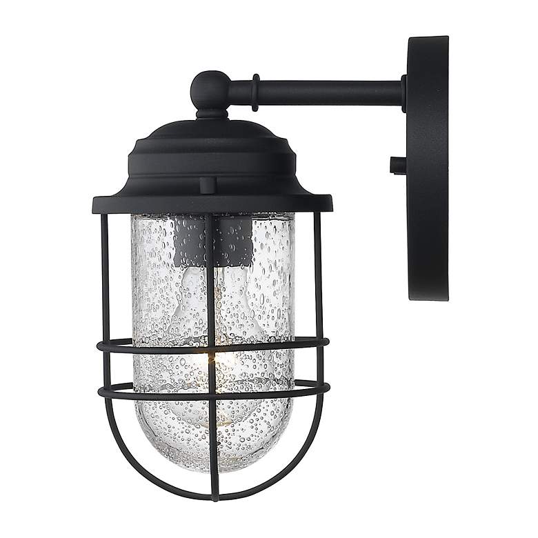 Image 2 Seaport 9 1/4" High Natural Black Outdoor Wall Light more views