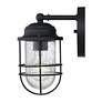 2_Seaport 9 1/4" High Natural Black Outdoor Wall Light more views
