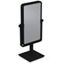Searcy Matte Black 3X Magnified Stand Makeup Mirror in scene