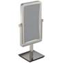 Searcy Polished Nickel 3X Magnified Stand Makeup Mirror in scene