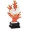 Seashell in Coral 21 1/2" High Decorative Sculpture