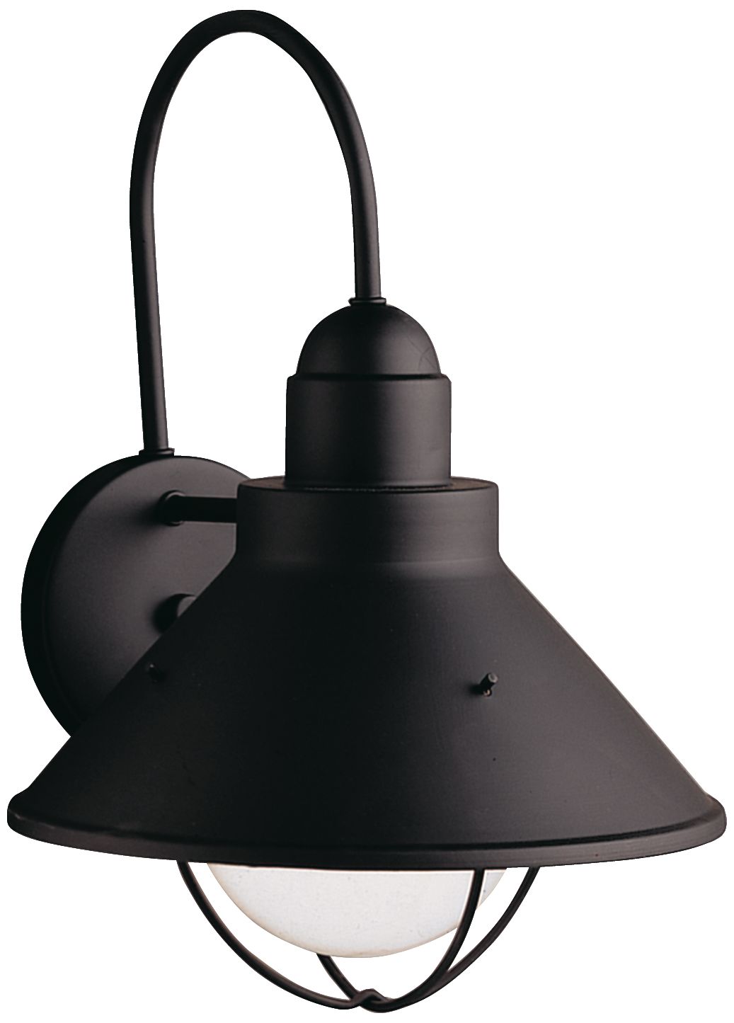 Image 2 Seaside 1-Light 14.25-in Black Dark Sky Outdoor Wall Light