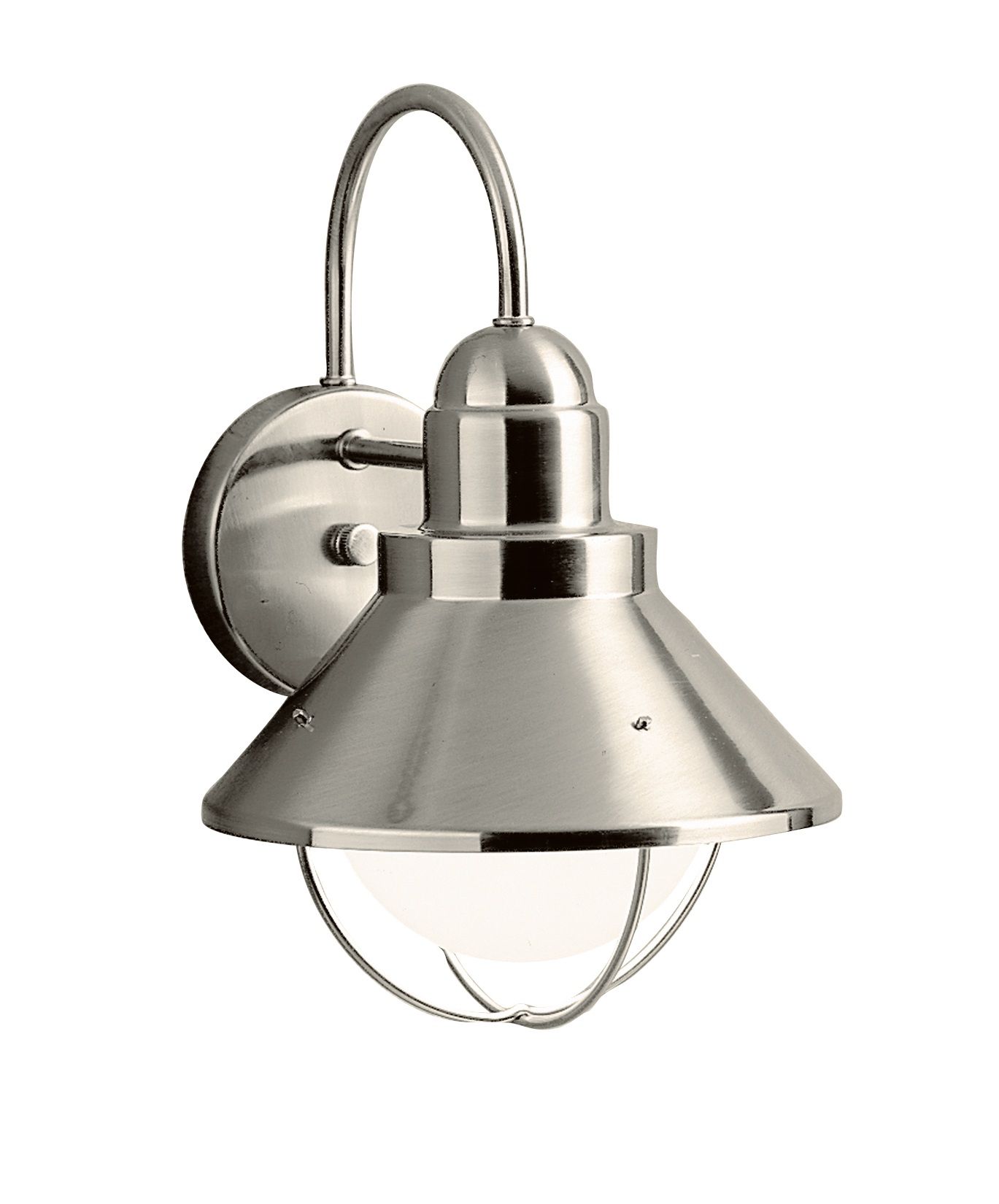 Image 4 Seaside 1-Light 14.25-in Brushed Nickel Dark Sky Outdoor Wall Light more views