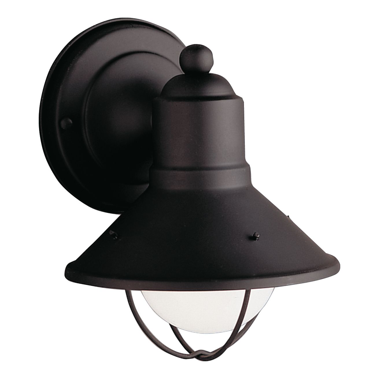 Image 2 Seaside 1-Light 7.5-in Black Outdoor Wall Light more views