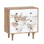 2_Seaside 30" Wide White and Natural Wood 3-Drawer Chest more views