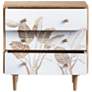 3_Seaside 30" Wide White and Natural Wood 3-Drawer Chest more views