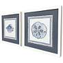2_Seaside Blues I 17"W x 17"H Framed Art Set of 2 more views