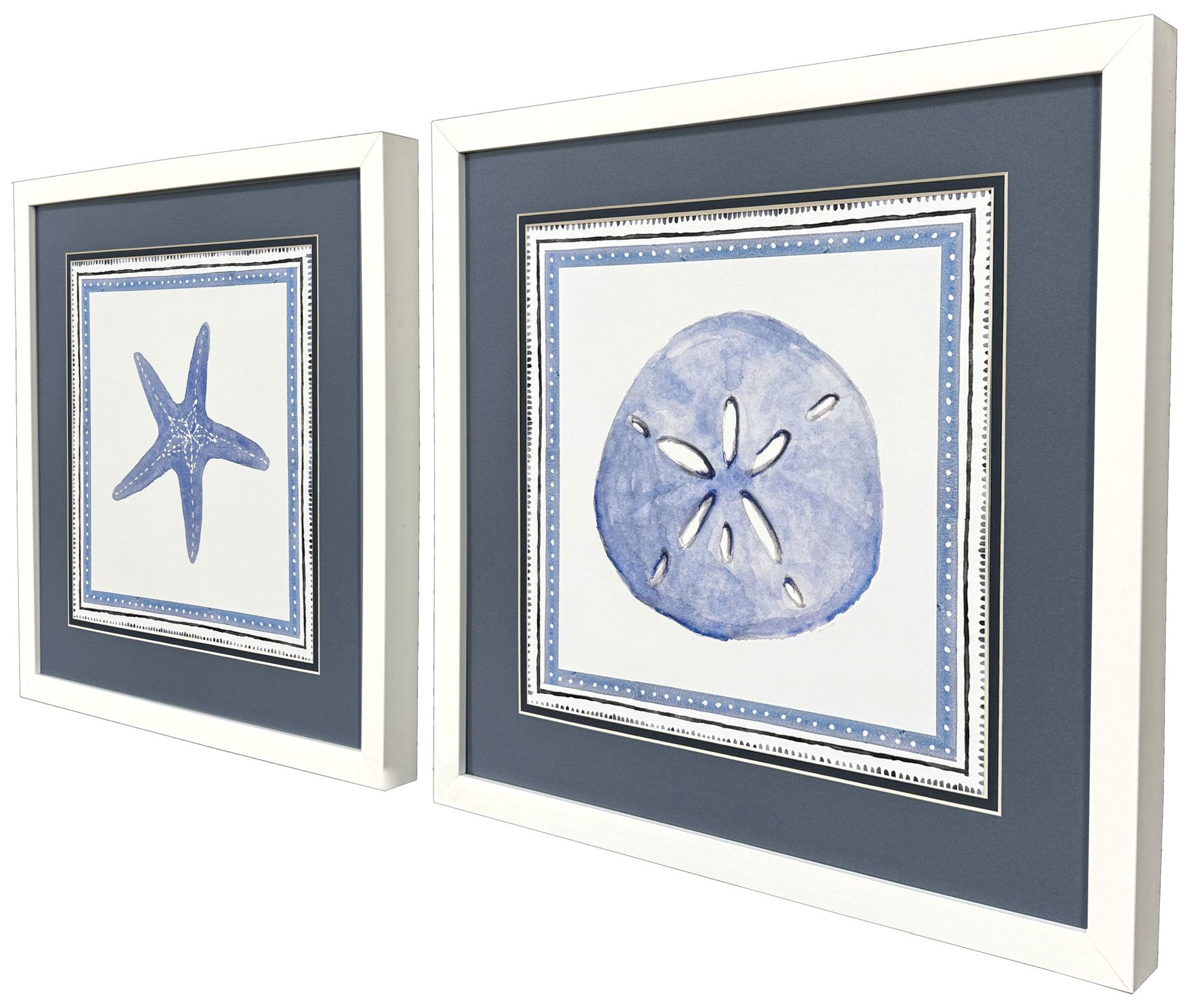 Image 2 Seaside Blues II 17"W x 17"H Framed Art Set of 2 more views