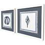 2_Seaside Blues III 17"W x 17"H Framed Art Set of 2 more views