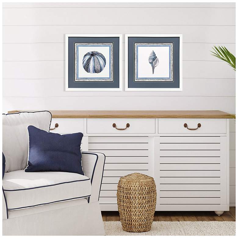 Image 4 Seaside Blues III 17"W x 17"H Framed Art Set of 2 more views