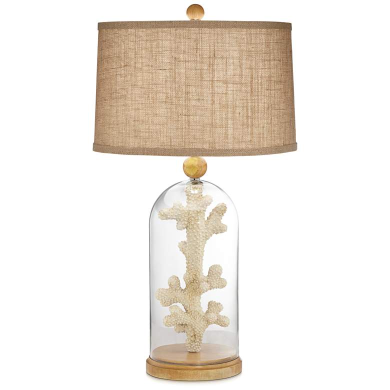 Image 1 Seaside Coral Glass Table Lamp