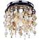 Seaside Dreams Clear Crystal 11 1/2" Wide Ceiling Light