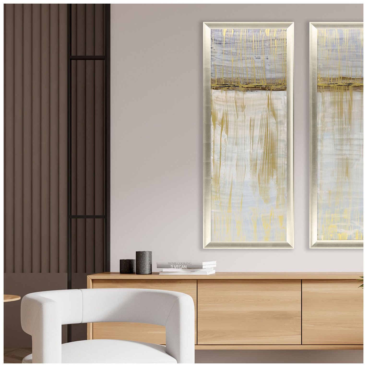 Image 4 Seaside Harmony I 24"W x 64"H Framed Art more views