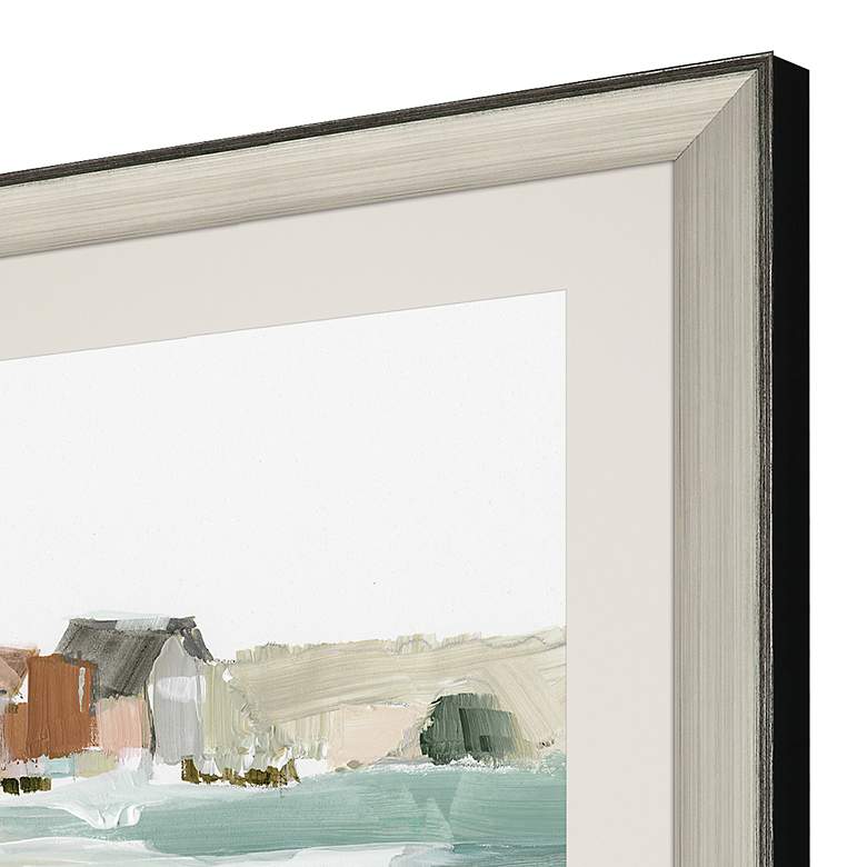 Image 2 Seaside Tranquility 33 inchH 2-Piece Framed Giclee Wall Art Set more views
