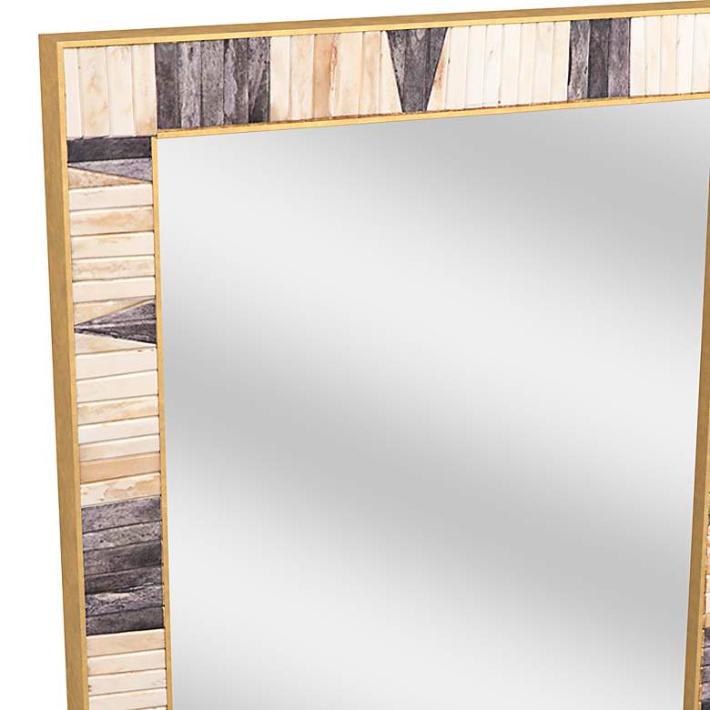 Image 6 Season Gray and Ivory 26" x 38" Rectangular Wall Mirror more views