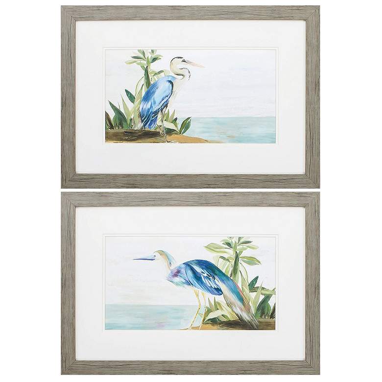 Image 1 Season of Pease 27"W x 19"H Framed Art Set of 2