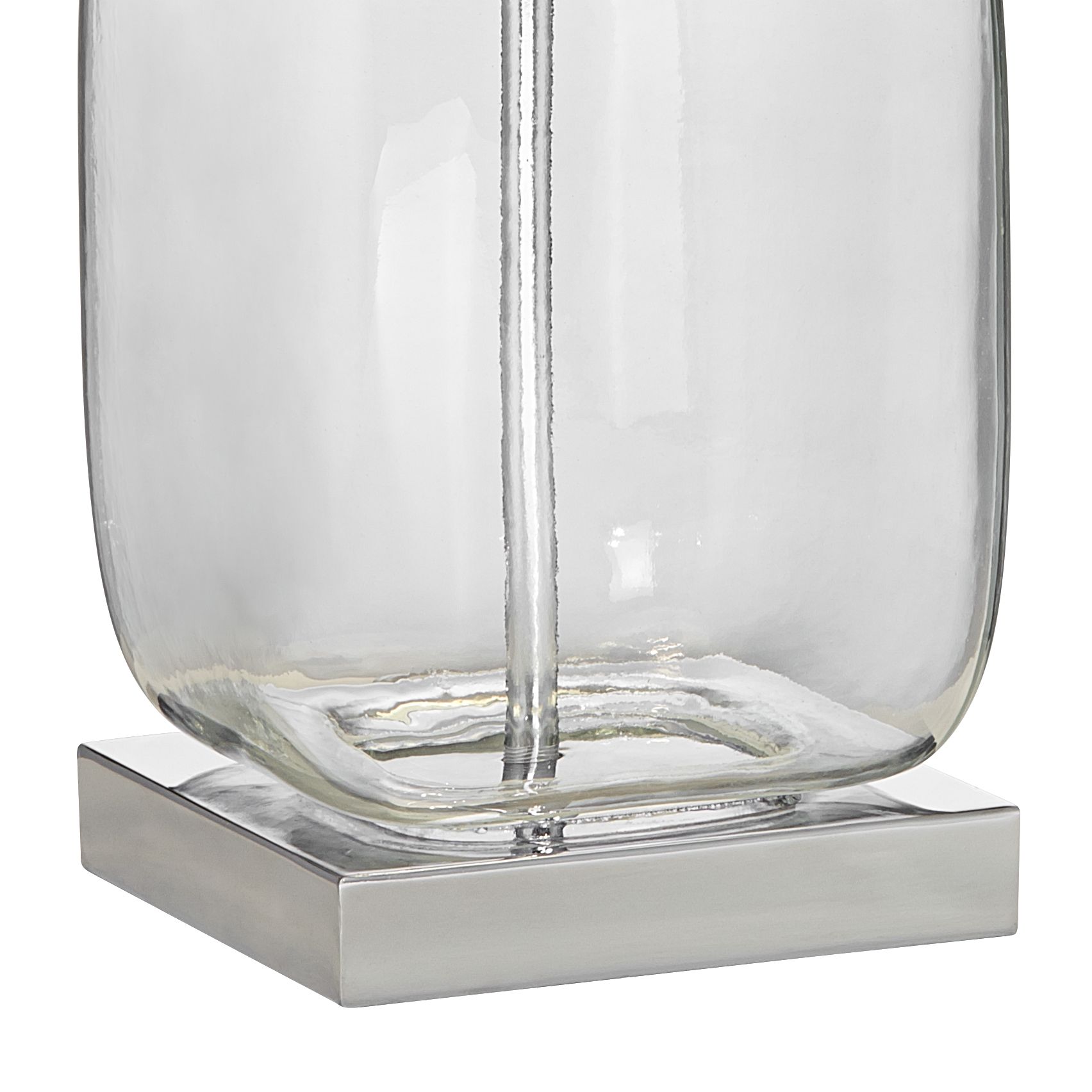 Image 5 Seastar 21 3/4" High Square Glass with Shells Fillable Table Lamp more views
