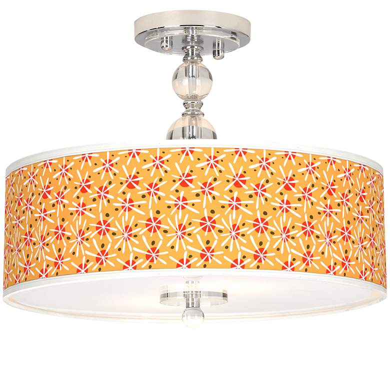 Image 1 Seastar Giclee 16" Wide Semi-Flush Ceiling Light