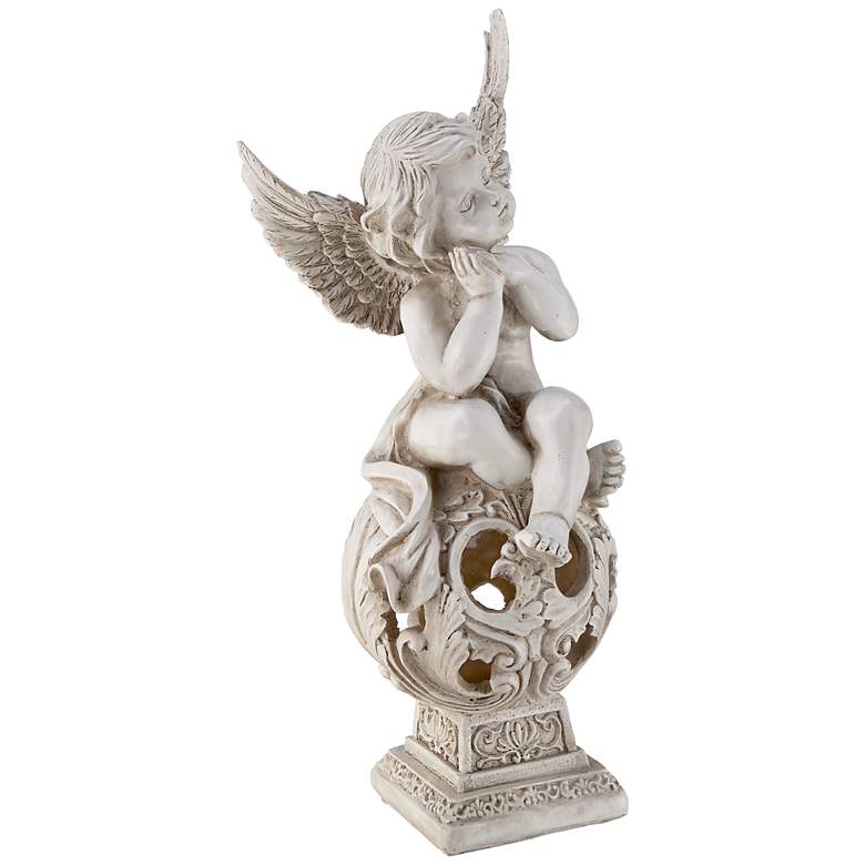Image 1 Seated Sleeping Angel 16 1/4 inch High Sculpture