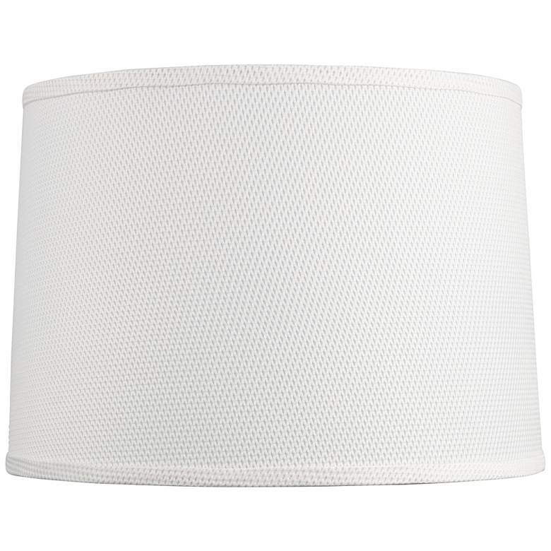 Image 1 Seattle White Drum Lamp Shade 13x14x10 (Spider)