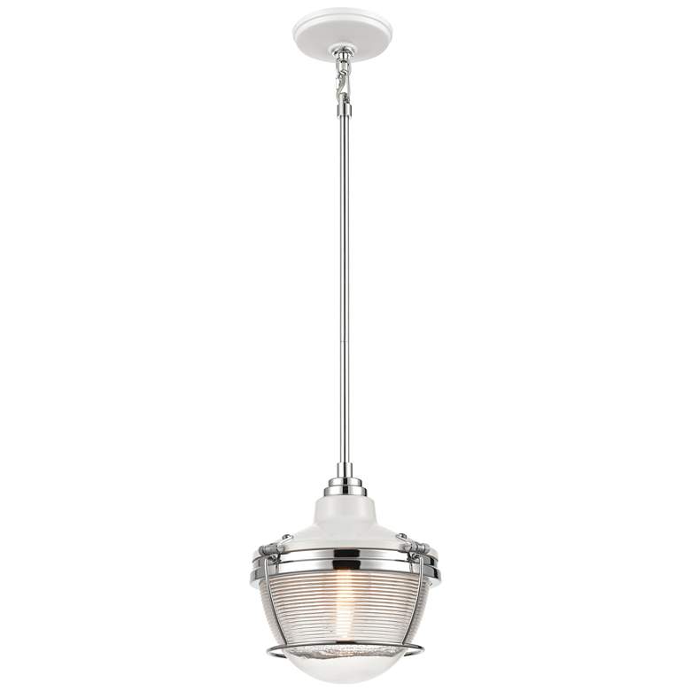 Image 1 Seaway Passage 10 Wide 1-Light Mini Pendant Polished Nickel