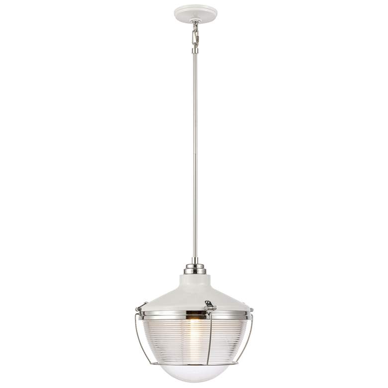 Image 1 Seaway Passage 14" Wide 1-Light Pendant - White