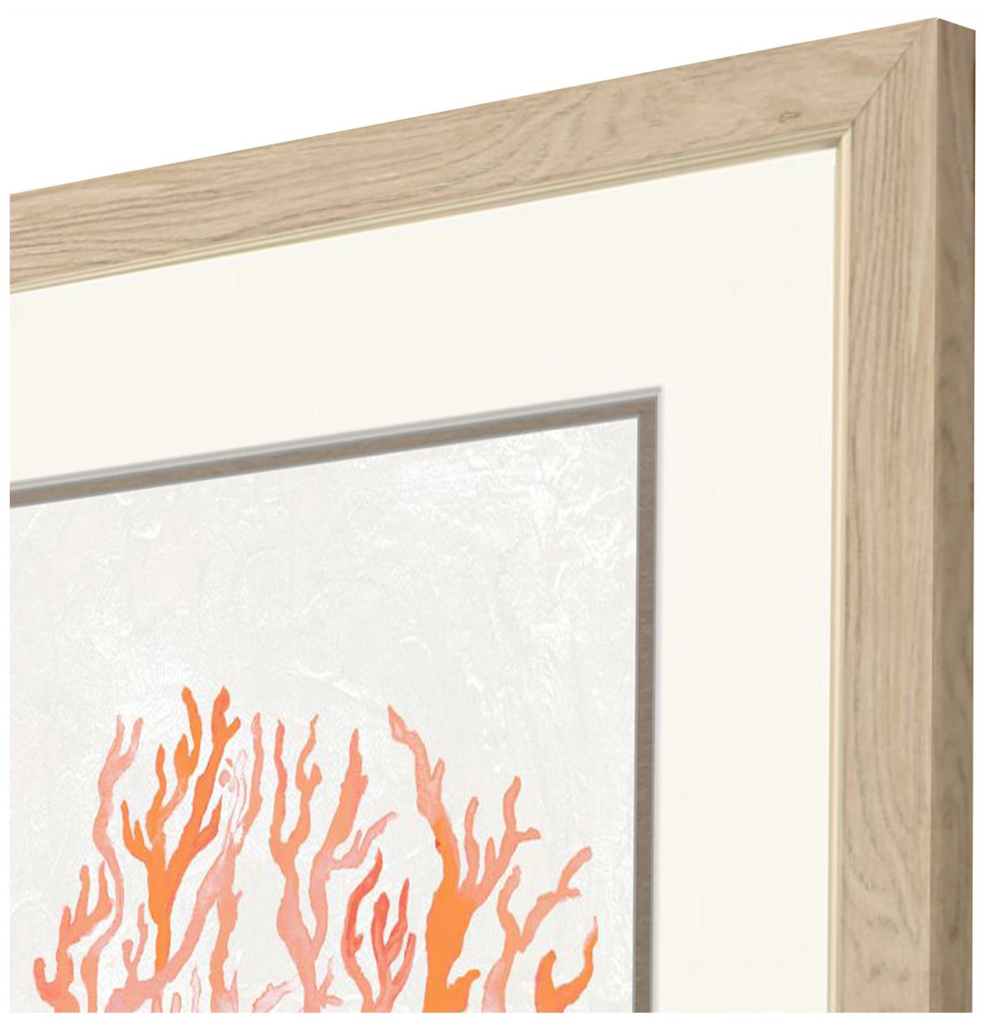 Image 3 Seaweed Coral 21"W x 33"H Framed Art Set of 2 more views