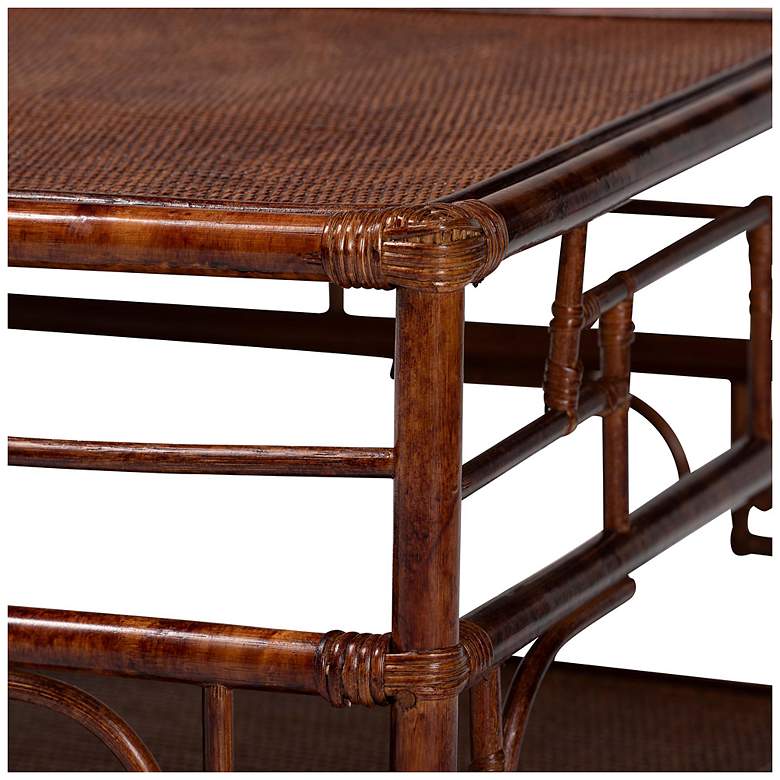 Image 6 Sebalio 42" Wide Tortoise Natural Rattan Coffee Table more views
