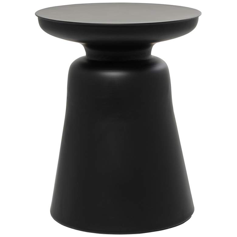 Image 2 Sebastapol 15" Wide Black Iron Round Accent Table