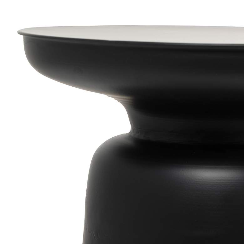 Image 3 Sebastapol 15" Wide Black Iron Round Accent Table more views