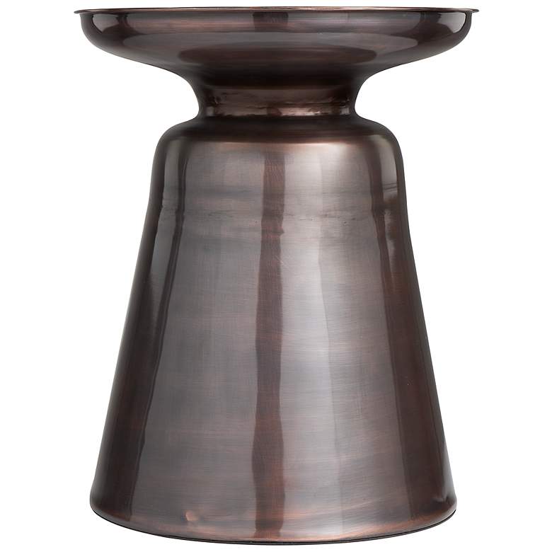 Image 4 Sebastapol 15" Wide Dark Copper Iron Round Accent Table more views