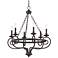 Sebastian 26 3/4"W Bronze Transitional 6-Light Chandelier