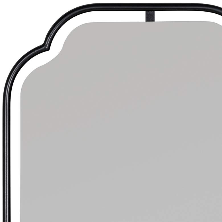 Image 2 Sebastian Matte Black 22 1/4" x 34" Rectangular Wall Mirror more views