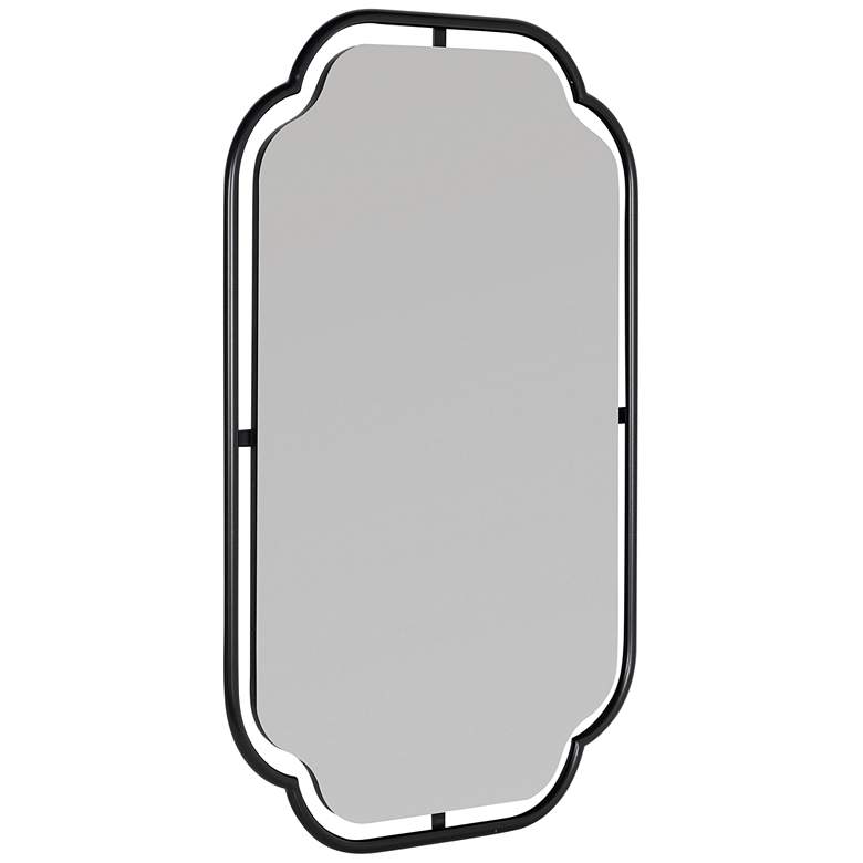 Image 4 Sebastian Matte Black 22 1/4" x 34" Rectangular Wall Mirror more views