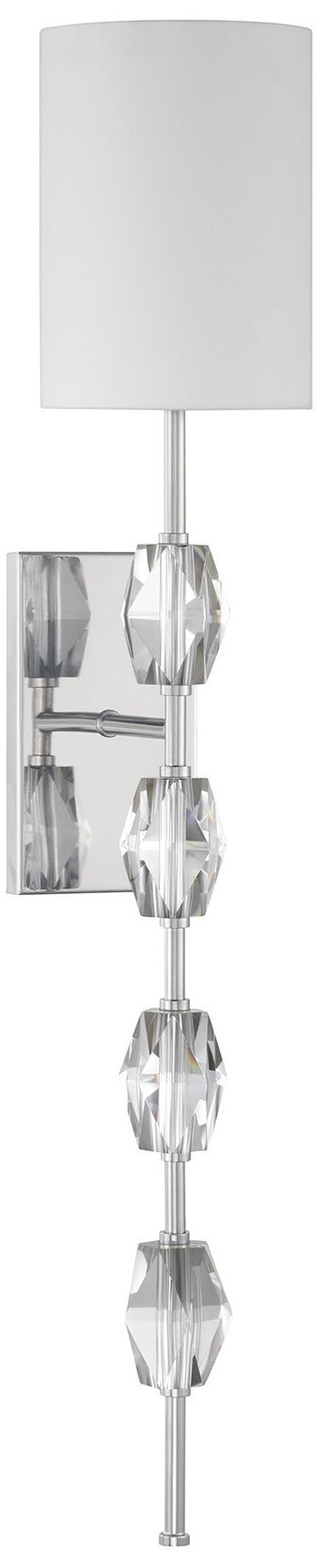 Image 2 Sebring 1-Light Wall Sconce in Polished Nickel more views