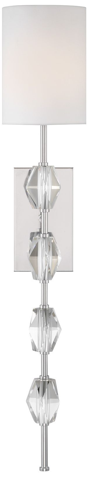 Image 3 Sebring 1-Light Wall Sconce in Polished Nickel more views