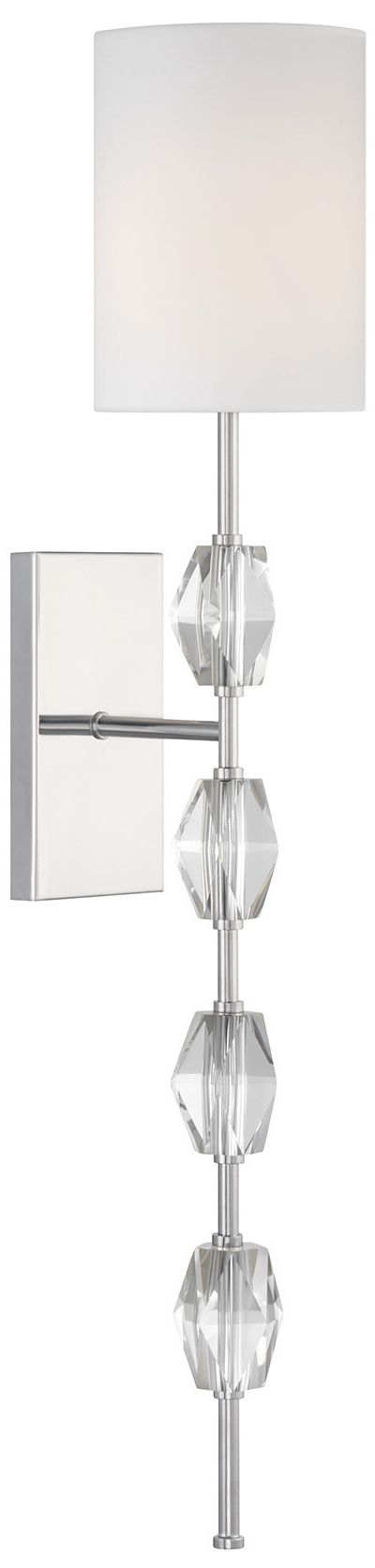 Image 4 Sebring 1-Light Wall Sconce in Polished Nickel more views