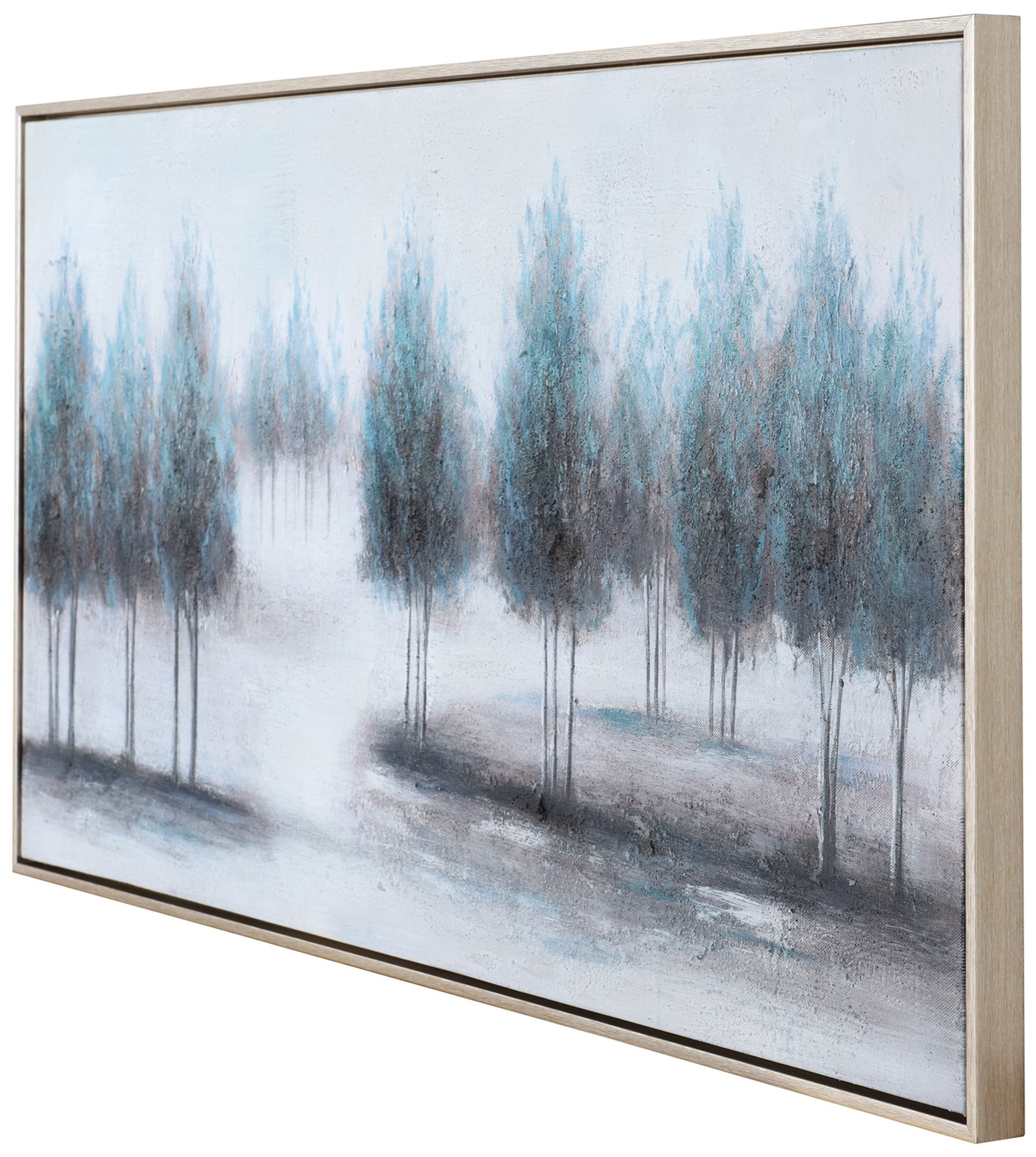 Image 3 Secluded 47 x 24 Hand-Painted Framed Canvas Wall Art more views