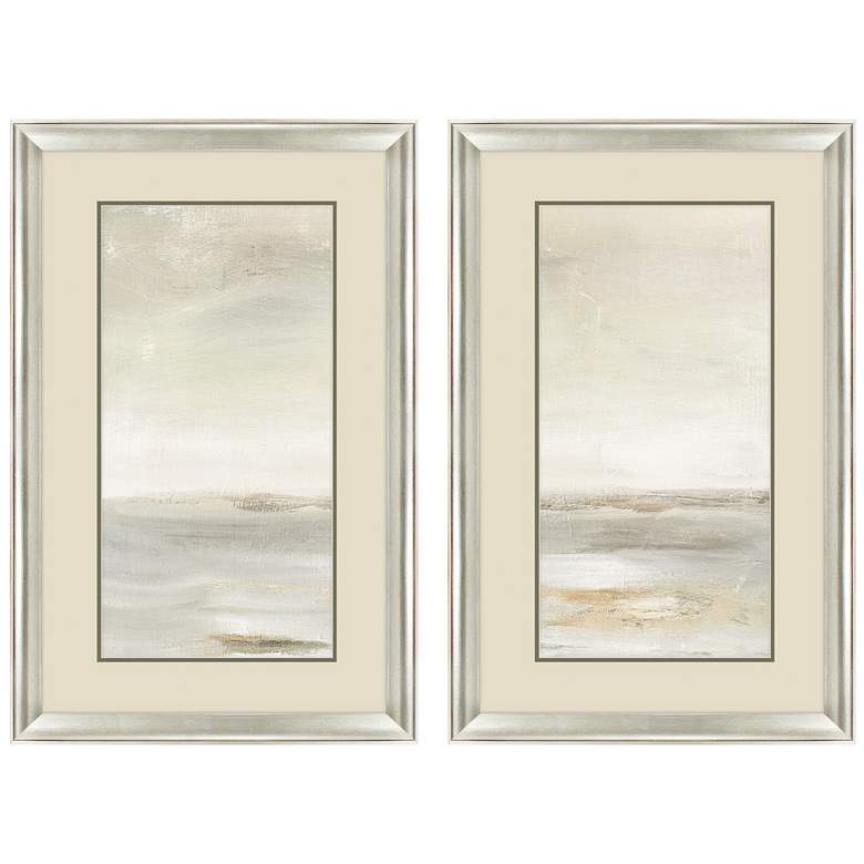 Image 1 Secluded Ocean 21"W x 33"H Framed Wall Art Set of 2