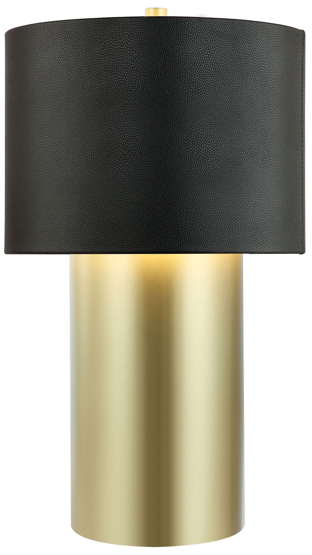 Secret Agent 16" Painted Gold &amp; Black Table Lamp