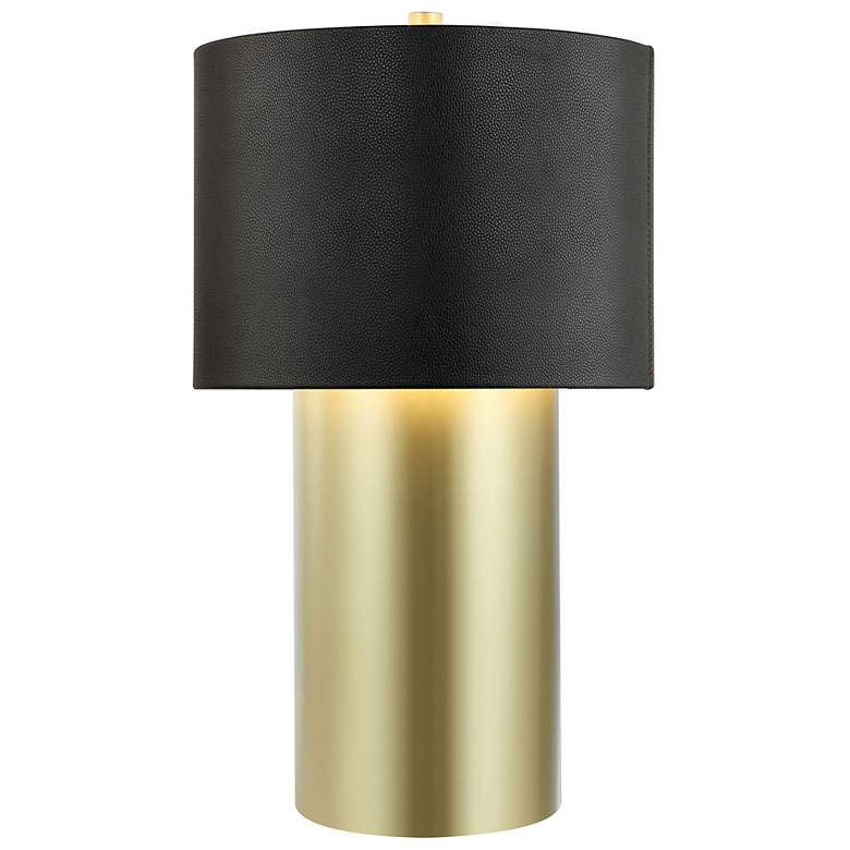 Image 1 Secret Agent 16" Painted Gold & Table Lamp